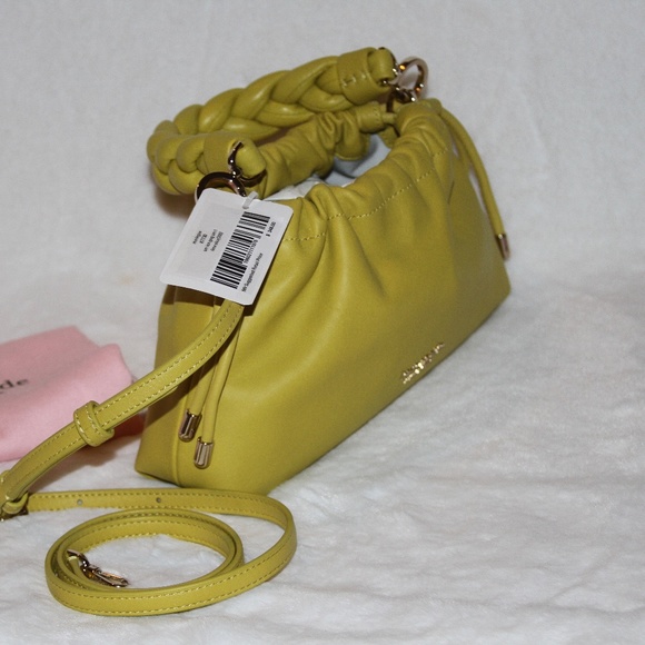 Kate Spade Meringue Small Leather Crossbody Bag, Lime Slice NWT - Picture 4 of 10